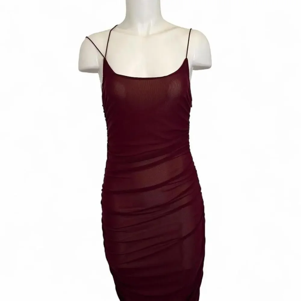 Superdown Revolve Shelley Maxi Dress in wine red - Picture 2 of 6